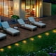 thumbnail image 2 of 4 piezas de luz solar de ladrillo, luz de camino solar de cubo de hielo de vidrio esmerilado 4 LED, paisaje de luces enterradas en el suelo para patio de jardín Xemadio LRWJ576-1, 2 of 7