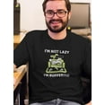 thumbnail image 2 of Not Lazy, I'm Buffering T-Shirt Men -Smartprints Designs, Male 5X-Large, 2 of 4