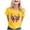 Yellow, variant on Trendfront Womens Pink Ribbon Angel Wings Graphic T Shirts Crewneck Short Sleeve Awareness Tee Tops Relaxed Everyday Style