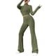 thumbnail image 2 of Conjunto de Pijama de Larga para Mujer, Conjunto de Pijama Informal de 2 Piezas, Ropa de Dormir de Otoño Verde XS, 2 of 8