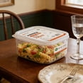Airtight Clear Plastic Food Storage Containers for Pantry and Fridge ...