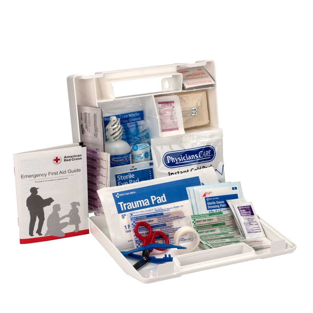 First Aid Only 25 Person ANSI & OSHA First Aid Kit, Plastic, 107 Pcs
