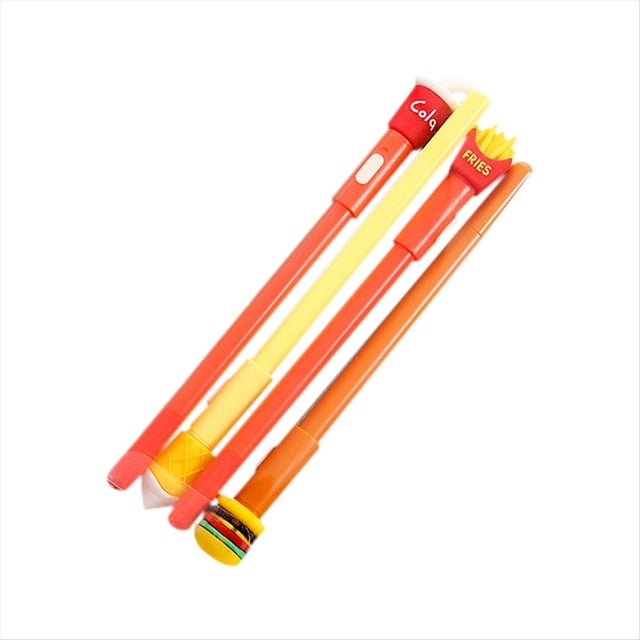 4 Unids/Set Bolígrafo de Gel Luminoso Papelería Lindos Bolígrafos de Luz Kawaii Suministros de Oficina Escolar A