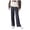E122-Gray, variant on hengsof Girls High Waist Lounge Pants for 5-15 Years Straight Leg Athletic Wide Leg Pants with Side Pockets Yoga Dance Comfort Pants