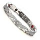 thumbnail image 1 of Magnetic Therapy Bracelet Elegant Steel Bracelet Jewelry Therapeutic Sliver And Gold Plated, 1 of 2