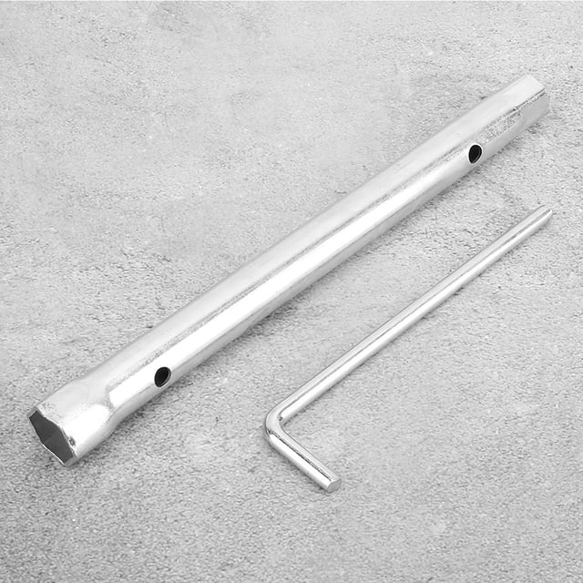 Llave de Vaso para Bujía de Doble Cabezal, Herramienta de Extracción, Instalació, Amplia Aplicacia, Acero Al Cromo-Vanadio, 16 mm, 21 mm, 275 mm, 170 mm
