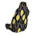 thumbnail image 3 of Picia Lavender Flowers Print Waterproof Sweating Car Seat Cover for Post Gym Workout, Running, Beach and Hiking, Universal Fit Anti-Slip Bucket Seat Protector, 3 of 5