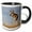 Black/White, variant on 3drose, Pronghorn Antelope Buck, 11oz Two-tone Green Mug