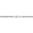 thumbnail image 3 of Leslie's 14K White Gold 3.00mm Diamond- cut Rope Chain (Weight: 5.57 Grams, Length: 7 Inches), 3 of 4