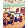 thumbnail image 2 of Outdoor Tablecloth with Umbrella Hole for Patio/Picnic/Party/Camping, 4th of July Waterproof Table Cloth Rectangle Table Cover Washable, Independence Day Sunflower 52"x 70", 2 of 7