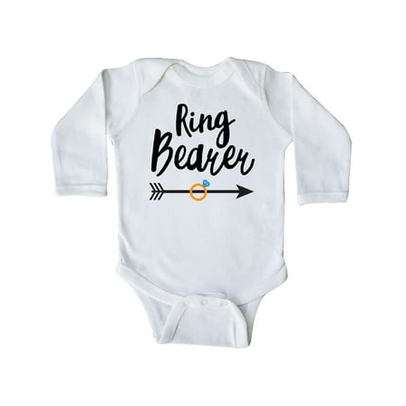 

Inktastic Ringbearer with Arrow Gift Baby Boy Long Sleeve Bodysuit
