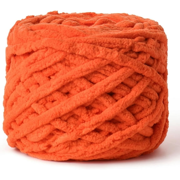 Blanket Yarn for Crocheting, Chunky Chenille Yarn for Crochet Home Decor, Soft Thick Plush Yarn for Knitting Length 43.74 Yards Per Roll , Weight 3.5 Oz /100g