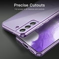 thumbnail image 5 of JETech Case for Samsung Galaxy S22 5G 6.1-Inch, Non-Yellowing Shockproof Bumper Protective Phone Cover, Anti-Scratch Hard PC Back (Purple), 5 of 6