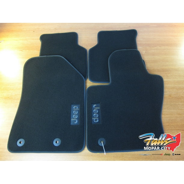 20172019 Jeep Compass Plush Premium Carpet Floor Mats Front & Rear Mopar OEM