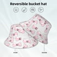 thumbnail image 2 of Bingfone Cute Bow Tie Bucket Hat for Men Women,Packable Reversible Printed Sun Hats,Fisherman Outdoor Travel Hiking Beach Caps, 2 of 7