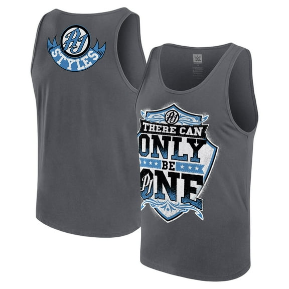 Men's Gray AJ Styles There Can Only Be One Tank Top