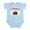 Sky Blue, variant on CafePress - I'd Rather Be At The Cabin Infant Bodysuit - Baby Light Bodysuit, Size Newborn - 24 Months