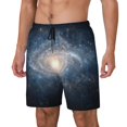 thumbnail image 1 of Disketp The Galaxy for Men's Double Layer Sports Swim Trunks,Stretchy Swim Trunks,Perfect for Swimming, Beach & Sports Activities-Small, 1 of 6