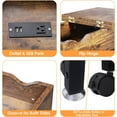 thumbnail image 2 of End Table with Charging Station, Flip Top Side Table with Storage Shelf and USB Ports & Power Outlets for Small Spaces, Narrow Nightstand for Living Room, 2 of 7