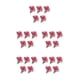 thumbnail image 3 of Ramo de flores artificiales de bajo mantenimiento Toystoory 5 pack/lote rojo brillante, 3 of 6