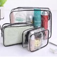 thumbnail image 4 of Trousse de Toilette Transparente Imperméable, Pochette de Maquillage Portable, Trousse Cosmétique pour Femmes, 4 of 10