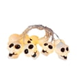 thumbnail image 2 of Skull Shaped String Lights, Warm White Halloween LED Decorative Lights, Spooky Ambient Light Strings, Battery Powered Waterproof Lighting for Indoor Halloween Party Home Decor (59in 10 Lights), 2 of 6