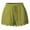 M488 Green, variant on Tfken Women Shorts For Summer Drawstring Solid Color Shorts With Lace Trim Trendy Casual Female Leisure Clothes Green