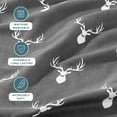 thumbnail image 3 of Bare Home Luxury 100% Cotton Flannel King Sheet Set, Deep Pocket, 4-Piece, Stag, 3 of 9
