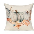 thumbnail image 5 of Fall Outdoor Throw Pillow Covers 18x18 Set of 4 Thanksgiving Porch Decor Autumn Decoration Halloween Pumpkin Cushion Decorative for Patio Couch Sofa Living Room, 5 of 5