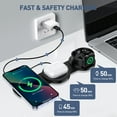 thumbnail image 2 of Magnetic Wireless Charger, 3 in 1 Charging Station for Apple Devices, 18W Foldable Wireless Charger Stand for iPhone 16 15 14 13 12 Pro/Pro Max, AirPods 2/3/Pro, iWatch Ultra/9/8/7/SE/6/5/4/3, Black, 2 of 8