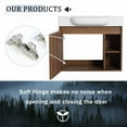 thumbnail image 5 of AVAXA 28'' Wall-Mounted Bathroom Vanity with White Ceramic Sink & Soft-Close Door, 5 of 17