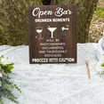 thumbnail image 4 of JennyGems Open Bar Wedding Sign, Wedding Reception Signs Drunken Moments Will Be Photographed Documented and Thoroughly Ridiculed, Wedding Decor, Birthday Anniversary Bar Sign Home Bar Decor (Brown), 4 of 11