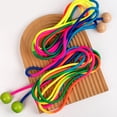thumbnail image 6 of Rainbow Long Rope With Nonslip Handle Students Speed Skipping Ropes for Multiplayer Jump Rope Adjustable Length, 6 of 8