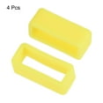 thumbnail image 3 of Uxcell Watch Band Strap Loops Silicone Watch Holder Keeper for 18mm Width Watch Band, Yellow 4 Pack, 3 of 5