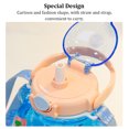thumbnail image 3 of Inteprter Botella de agua con correa y asa para verano al aire libre Cocina y Comedor Rosa/1430ml Inteprter HA067674-01, 3 of 6