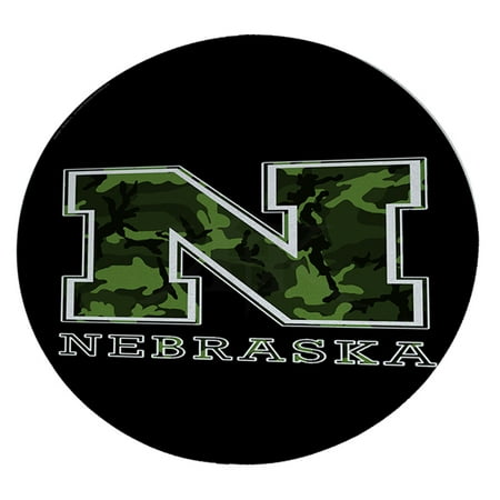 

KuzmarK 12 Round Glass Cutting Board - Nebraska Camouflage