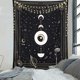 thumbnail image 5 of Dremisland Luna Tapiz de Pared Psicodélico Tarot Astrología Colgante de Pared Luna y Estrella Tapiz Negro Tela de Pared Decoración de Arte para Dormitorio Sala de Estar (Tarot, L/130X150cm) TUNC Sencillez, 5 of 5