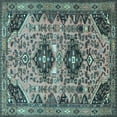 thumbnail image 1 of Ahgly Company Indoor Square Persian Light Blue Traditional Area Rugs, 7' Square, 1 of 4