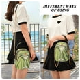 thumbnail image 6 of FORMRS Crossbody Bag for Women Quilted Travel Shoulder Cell Phone Purse with Chain Strap Handbag, Light Green Martini, 6 of 7