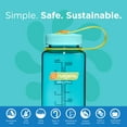 thumbnail image 3 of Botella de agua Nalgene Sustain Tritan sin BPA, 500 ml, color cerúleo, 3 of 9