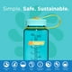thumbnail image 3 of Botella de agua Nalgene Sustain Tritan sin BPA, 500 ml, color cerúleo, 3 of 9