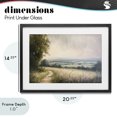 thumbnail image 4 of Stupell Industries Traditional Rolling Farmlands in Distance Black Framed Print Under Glass, 20 x 14, by Petals Prints Design, 4 of 8
