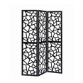 thumbnail image 2 of Coaster Home Furnishings 3-Panel Intricate Mosaic Screen Black, 2 of 4