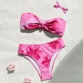 thumbnail image 4 of mgoYE Girl Swimsuits 10-12 Girls Swimsuit with Skirt Twist Cross Bikini Set Teen Girls Swimming Bathing Suit with Adjustable Shoulder Straps(Hot Pink,10-11 Years), 4 of 9