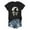 004 Black, variant on Halloween T Shirts for Women Spooky Skeleton Graphic Short Sleeve Crew Neck Tees 2025 Funny Pumpkin Print Tunic Tops