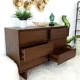 thumbnail image 5 of Boston Mid Century Modern Solid Wood Walnut Dresser with 6 Drawers, 5 of 7