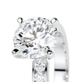 thumbnail image 3 of First Jewel 2.1 Ct VVS1/D Round Cut Lab Created Simulated Diamond Ring - White Gold Over 14K Silver Diamond Ring - Eternity Band Diamond Ring for Women's - Engagement Wedding Diamond Ring for Her, 3 of 6