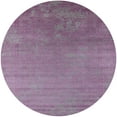 thumbnail image 1 of Ahgly Company Machine Washable Indoor Round Industrial Modern Pink Plum Purple Area Rugs, 4' Round, 1 of 7