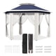 thumbnail image 1 of Qinaqin 13 x ft Pop Up Gazebo cm de Alturae agonal Canopy Shelter con 6 Zippered Malla Netting Event Tent Strong Steel Frame, 1 of 7