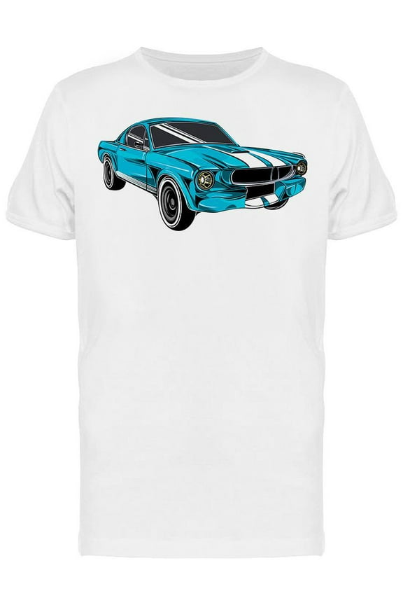 Old School Muscle Car T-Shirt Men -Image by Shutterstock, Male Large